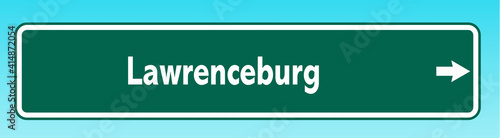 Lawrenceburg Road Sign photo