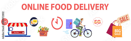 Online Food Delivery Concept Set. Food Order In The Internet.
Ключевые слова:
