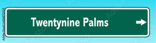 Twentynine Palms Road Sign photo