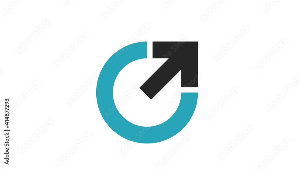 circle and arrow- business concept animation circle and arrow- business concept animation