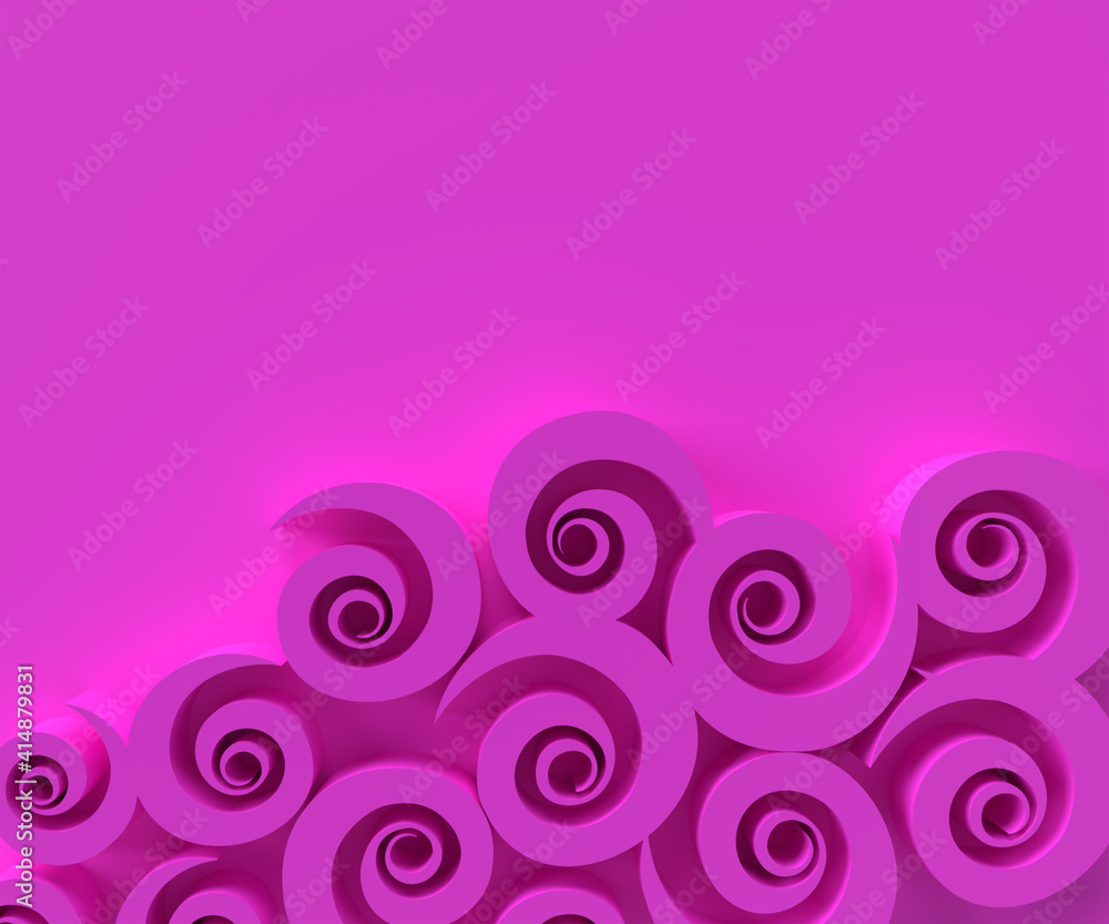 3D rendering abstract background with Swirl Waves Pattern. Creative Architectural Concept. 3D rendering abstract background with Swirl Waves Pattern. Creative Architectural Concept.