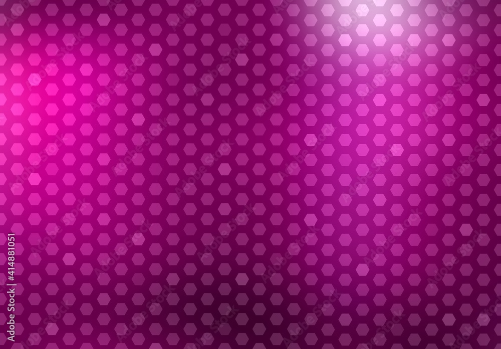 Purple glass hexagonal mosaic pattern. Crystal polished textured background. Purple glass hexagonal mosaic pattern. Crystal polished textured background.