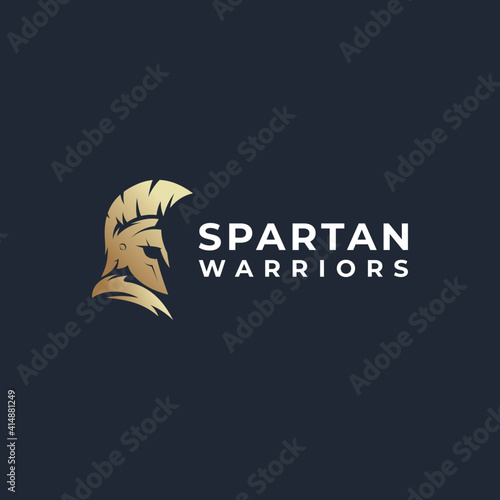 spartan warrior logo vector modern simple abstract concepts
