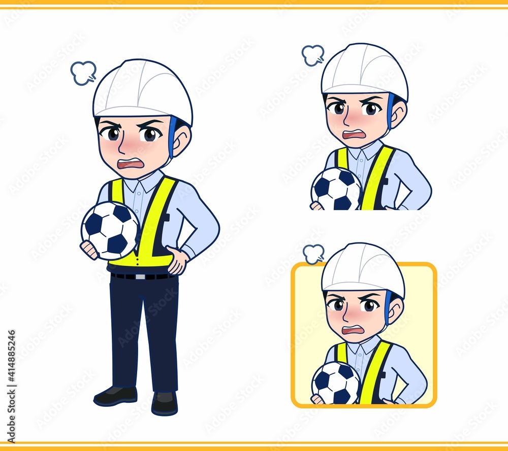 工事現場にいる誘導員