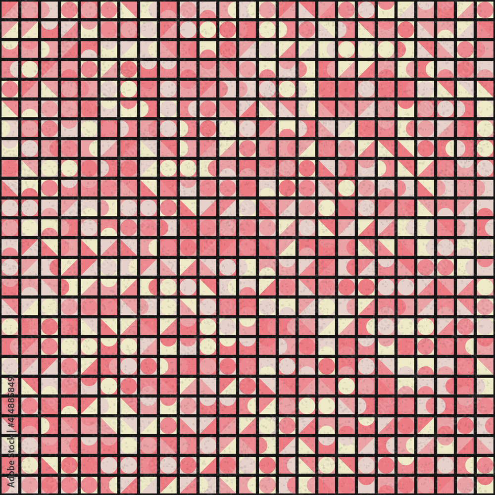 Abstract Geometric Pattern generative computational art illustration