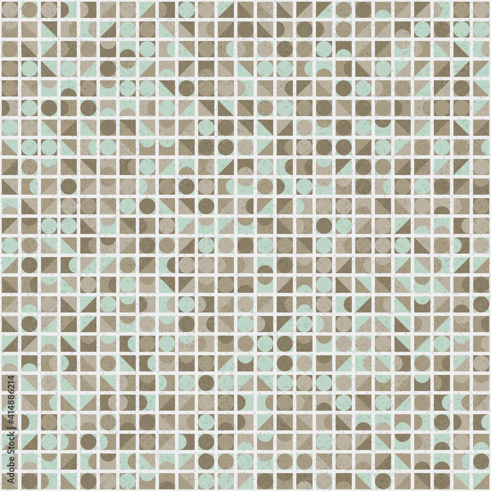 Fototapeta premium Abstract Geometric Pattern generative computational art illustration