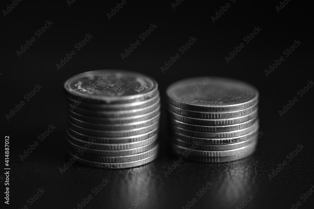Close up coins with macro lens. Close up coins with macro lens.