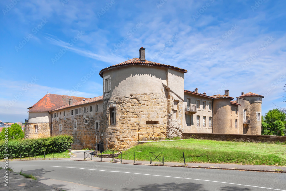 Bayonne, France. View of Old Castle (Chateau-Vieux) in historic centre of the city