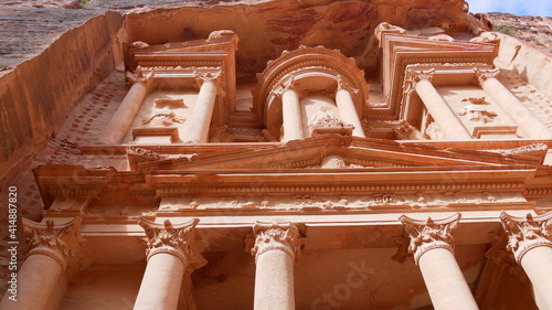 Die Fassade der Schatzkammer von Petra, Jordanien