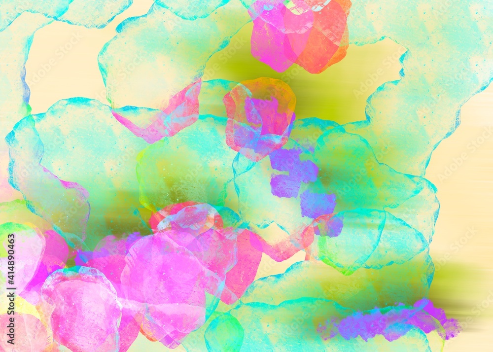 Abstract  watercolor background with colorful  splashes.
