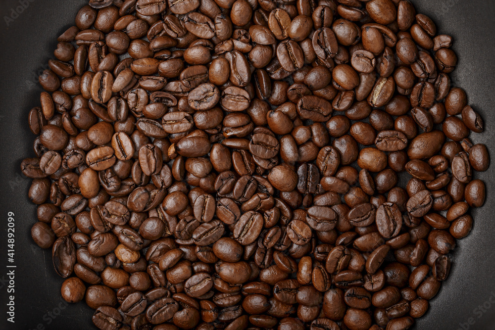 Fototapeta premium Coffee bean background, roast grain