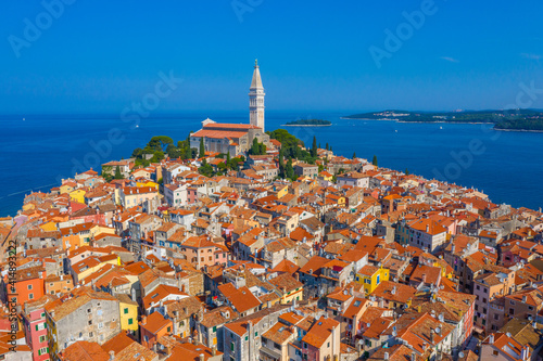 Saint Euphemia church in Croatian town Rovinj photo