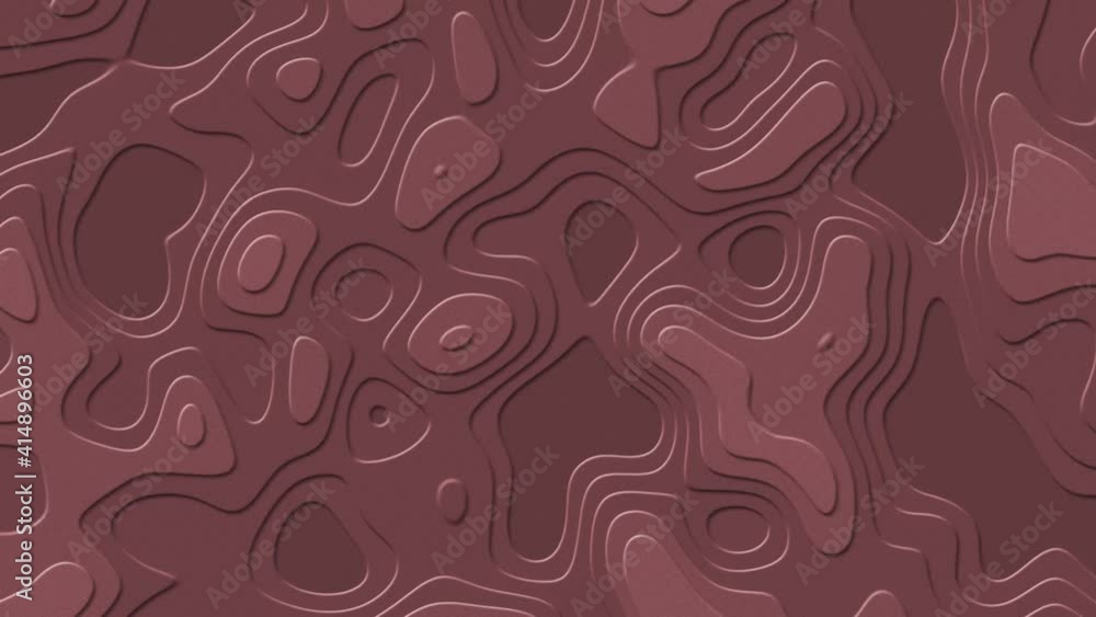 Relief structure of varying elements with flowing edges in rose - 4K abstract motion background - endless loop Relief structure of varying elements with flowing edges in rose - 4K abstract motion background - endless loop