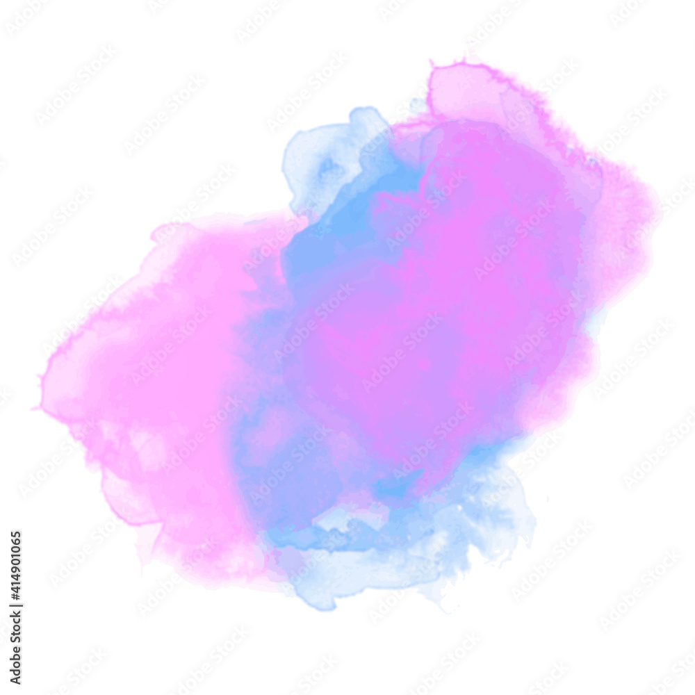 Watercolor Background - pink blue - 1
