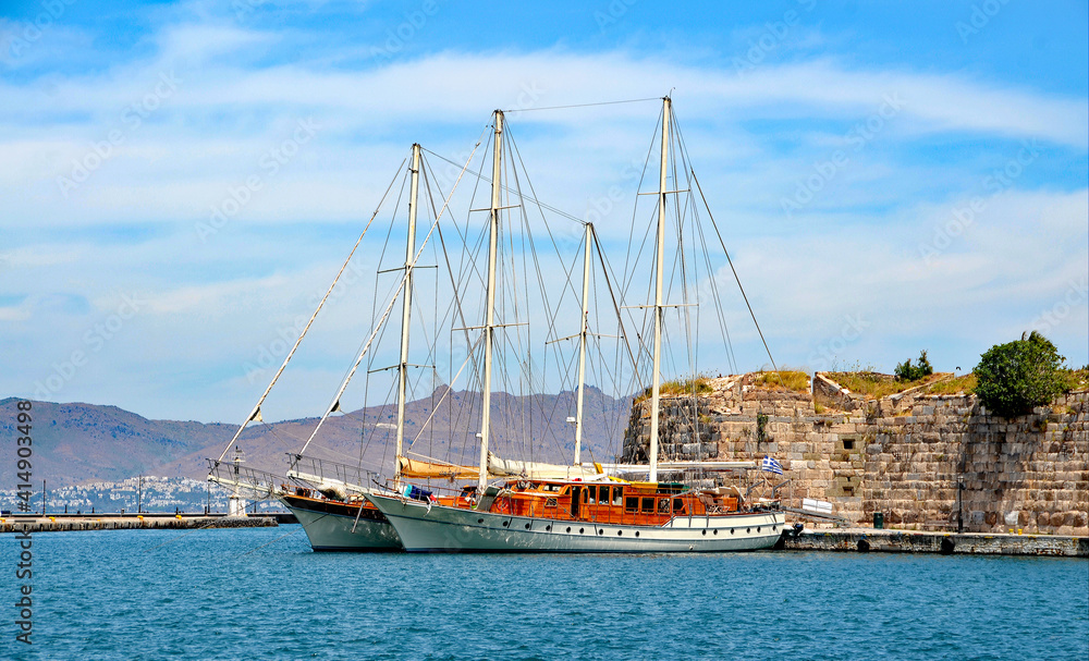 Anlegestelle für Segelboote, griechische Insel Kos, Urlaub 