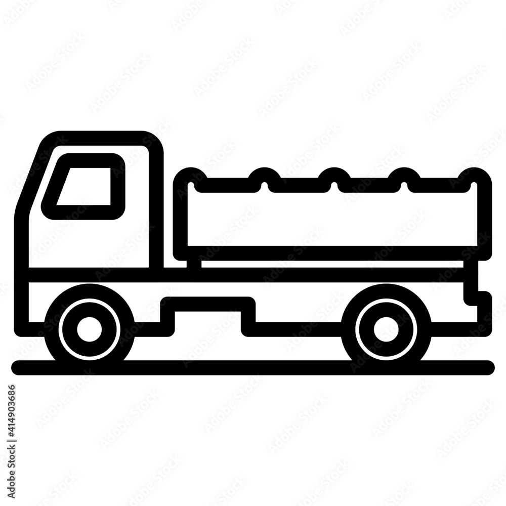 Vector design of pickup truck, editable icon Vector design of pickup truck, editable icon