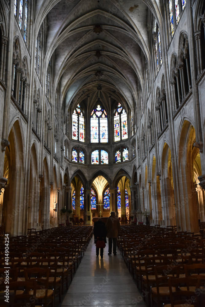Nef de Saint Séverin à Paris, France