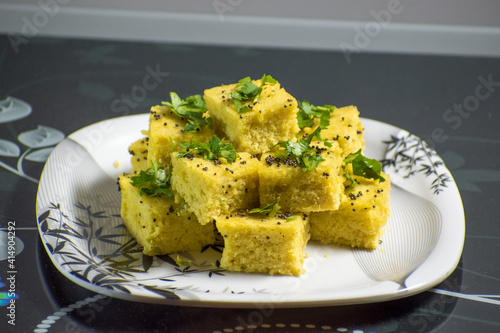 Dhokla Indian Recipe Ready to eat specially in Gujarat