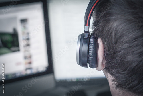 Obraz na płótnie Headset, Support, IT