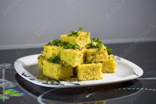 Dhokla Indian Recipe Ready to eat specially in Gujarat