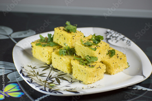 Dhokla Indian Recipe Ready to eat specially in Gujarat