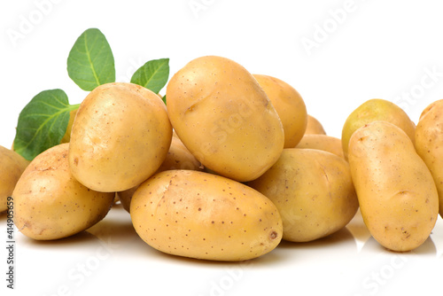 New potato isolated on white background 