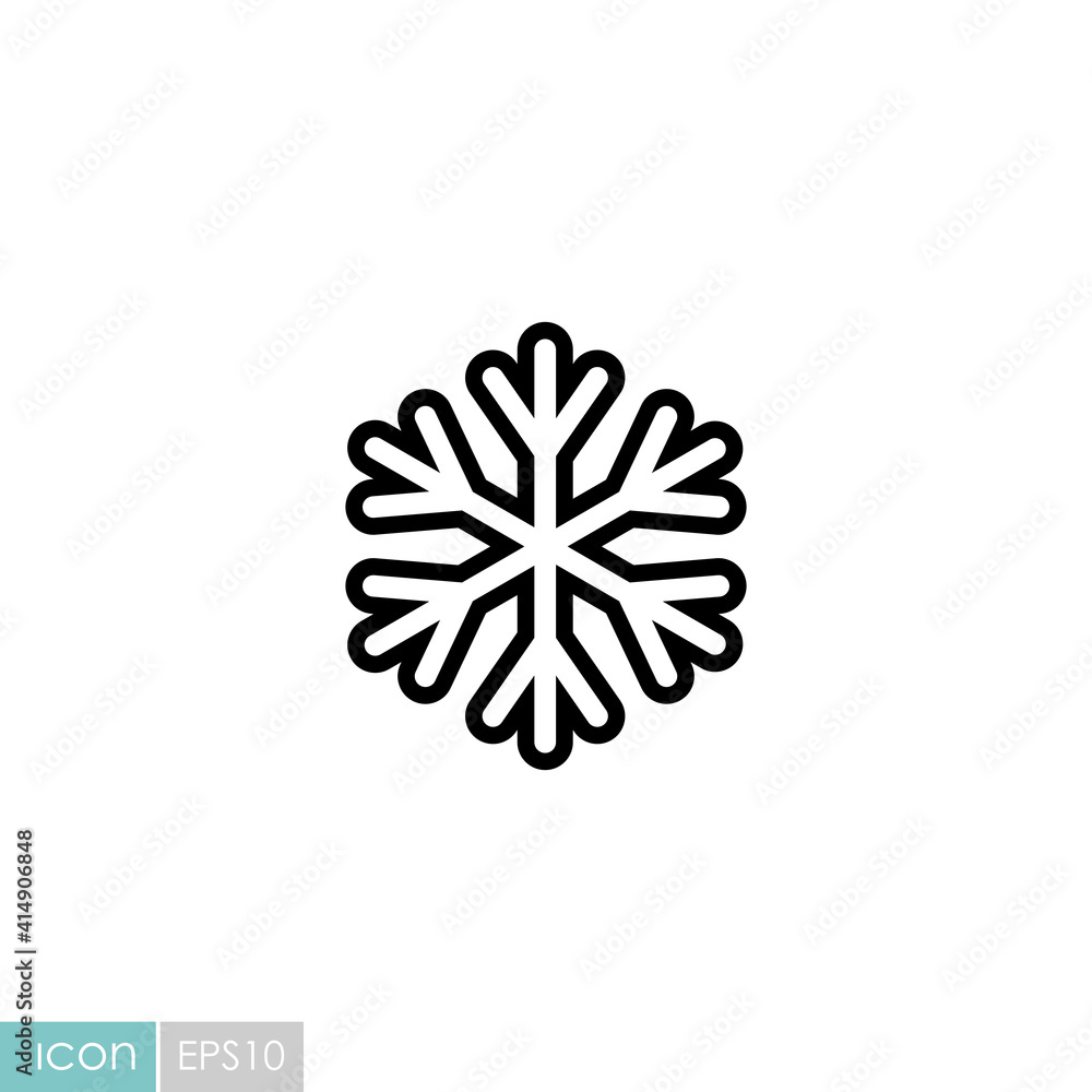 Snowflakes vector icon. Weather sign Snowflakes vector icon. Weather sign