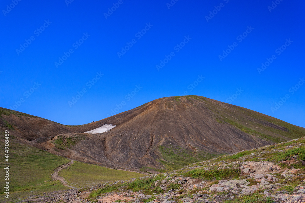 大雪山国立公園　旭岳登山道からの景色