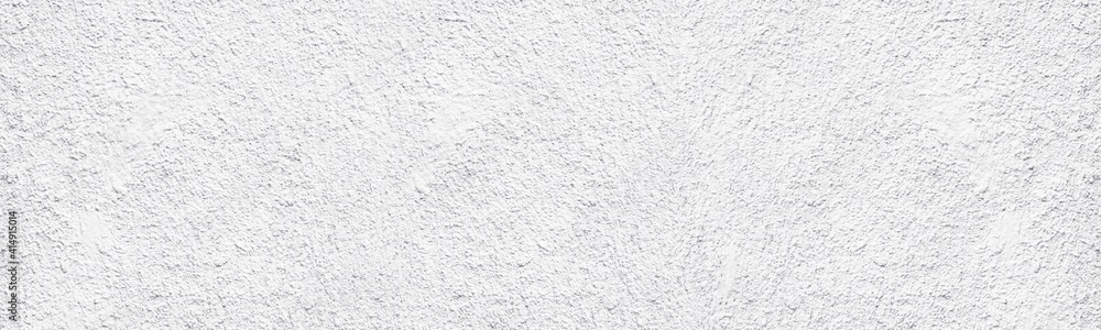 Whitewashed old rough concrete wall wide texture. White painted textured cement plaster panoramic abstract background Whitewashed old rough concrete wall wide texture. White painted textured cement plaster panoramic abstract background