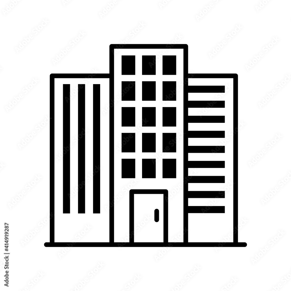 landmark building vector outline icon style illustration. landmark building vector outline icon style illustration.