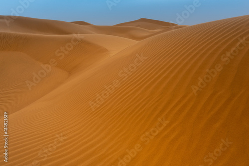 Sand dunes in Sahara desert, Tagounite, Morocco © Noradoa