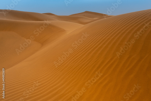 Sand dunes in Sahara desert  Tagounite  Morocco