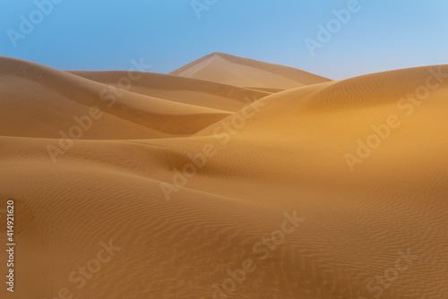 Sand dunes in Sahara desert, Tagounite, Morocco