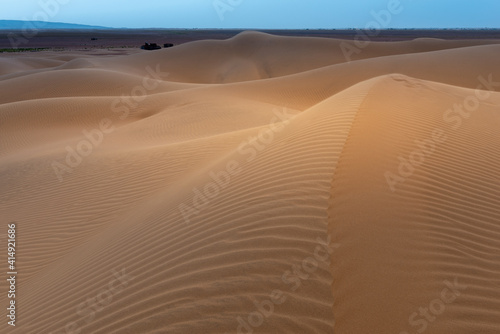 Sand dunes in Sahara desert, Tagounite, Morocco