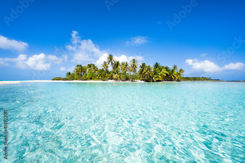 Tropical island in the South Seas photo