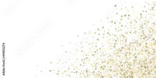 Glitter Stars. Luxury Confetti tiny Gold Christmas