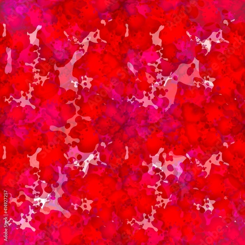 Floral endless pattern. Bright red flowers. For textiles, fabrics, clothing, packaging, paper, decoration.