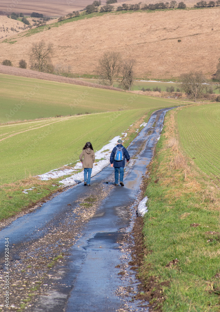 Walkers out for a Winter ramble