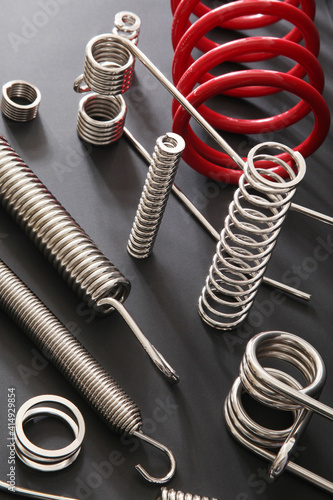 Metal springs in different sizes