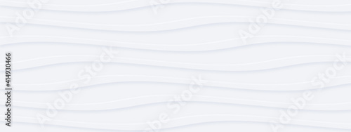 White silver soft wavy universal background for business presentation. Abstra...