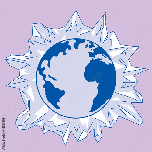Frozen Earth - Blue Line