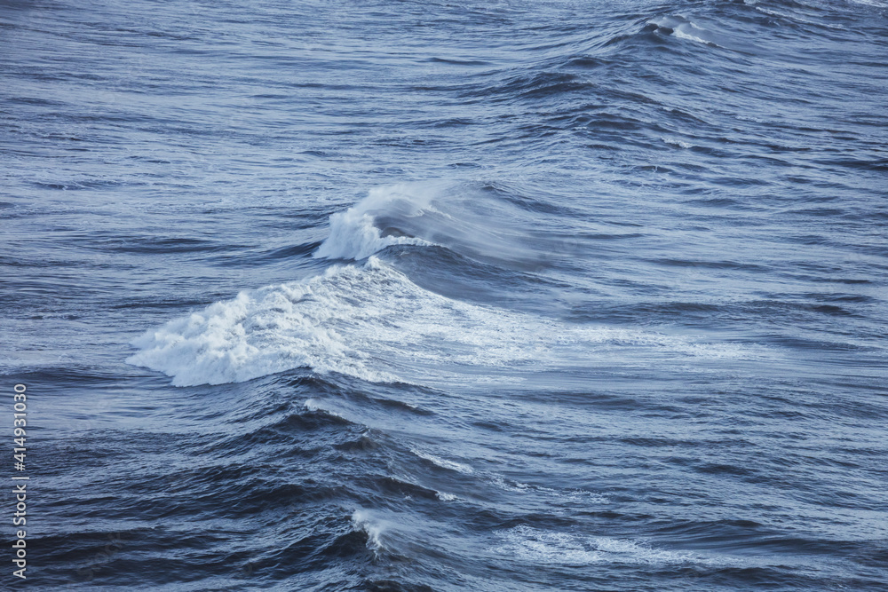 Waves in the ocean, Dyrhólaey Promontory, Iceland, North Atlantic Ocean Waves in the ocean, Dyrhólaey Promontory, Iceland, North Atlantic Ocean