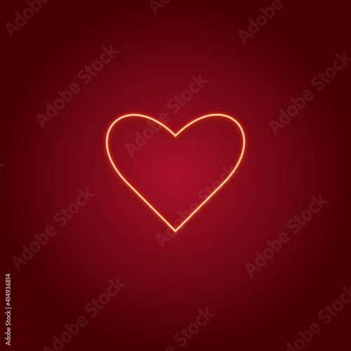 Red Neon Heart