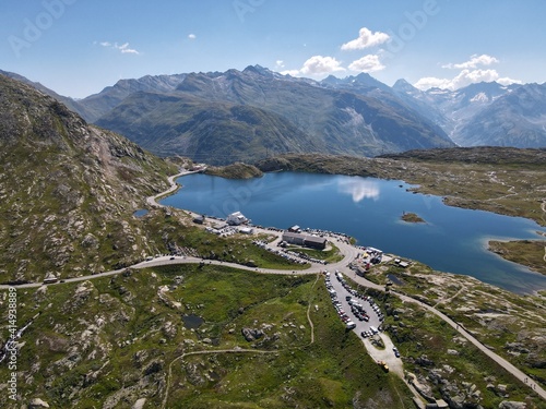 Grimselpass Totensee Drohnen-Aufnahme