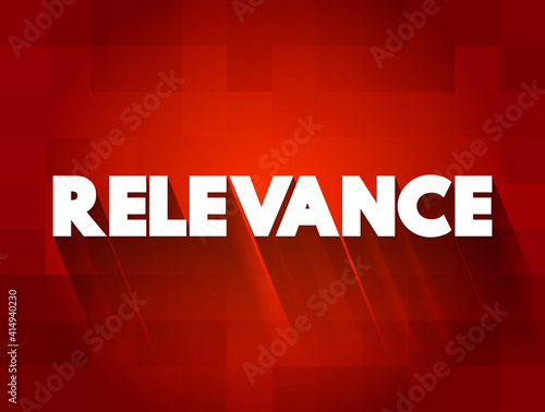 Relevance text quote, concept background