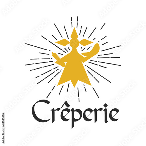 Logo Creperie, crêperie