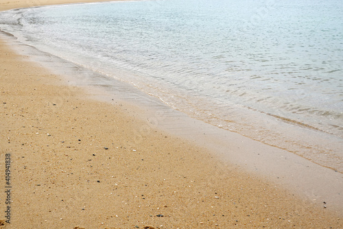 国東半島にある長崎鼻海水浴場の砂浜