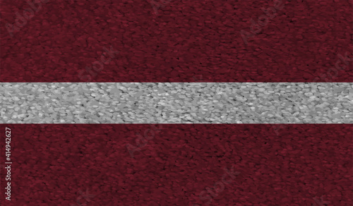 Grunge Latvia flag. Latvia flag with waving grunge texture. © Stefan