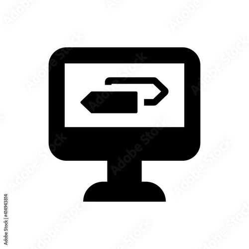 Computer arrow icon