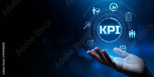 KPI key performance indicator business technology concept. photo